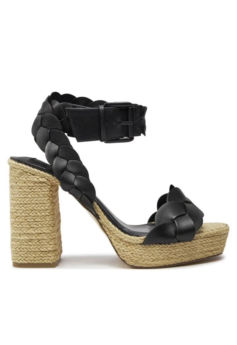 Sandale dama  303737689, Piele ecologica, Negru