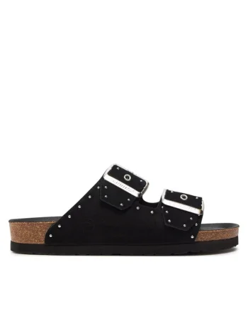 Sandale dama,  30373960736, Piele naturala, Negru