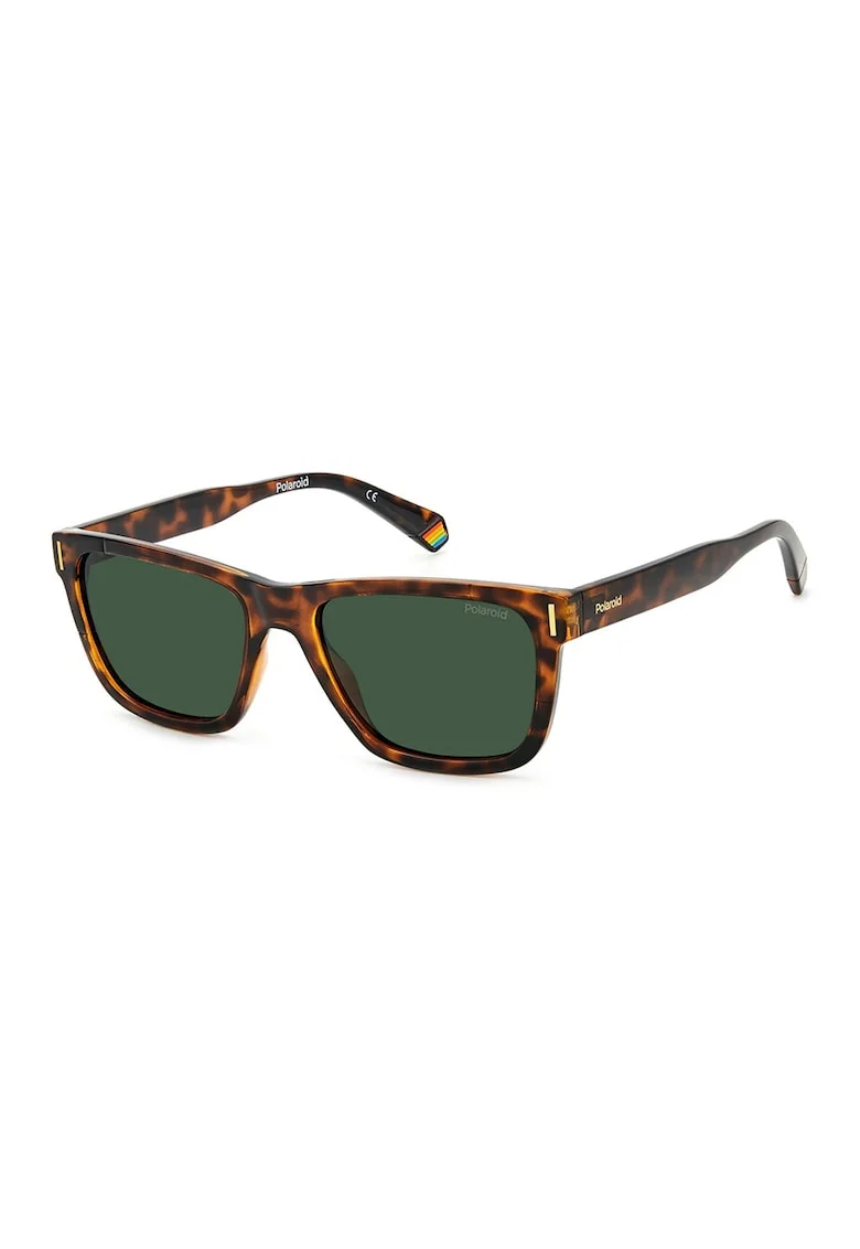Ochelari de soare dreptunghiulari cu model unisex si lentile polarizate