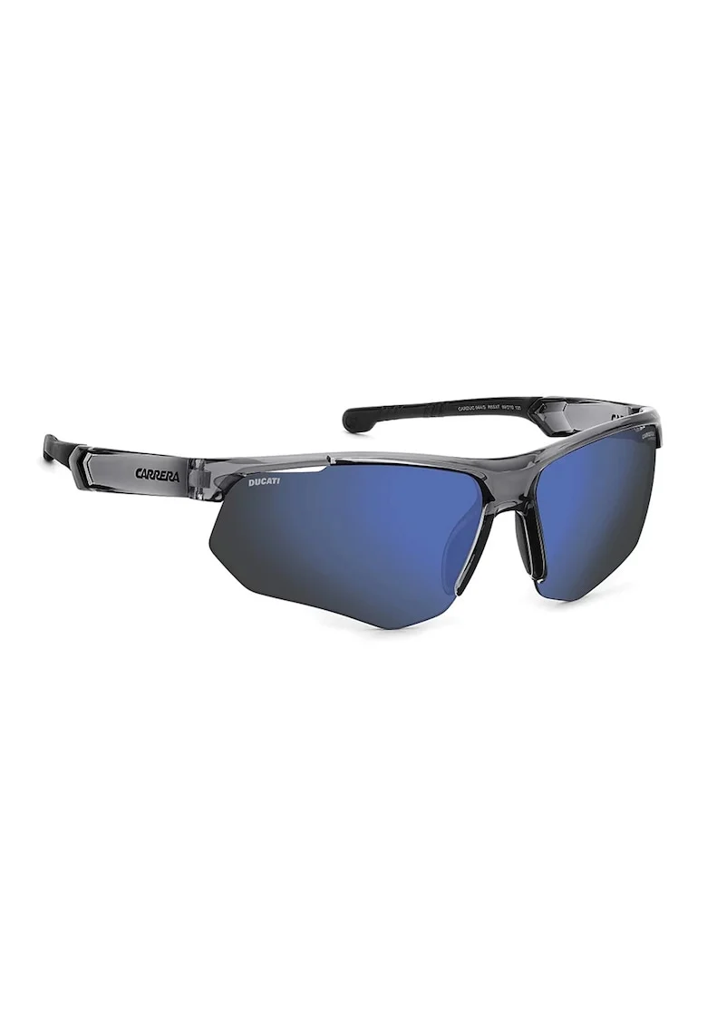 Ochelari de soare wrap cu lentile oglinda, Gri antracit/Argintiu