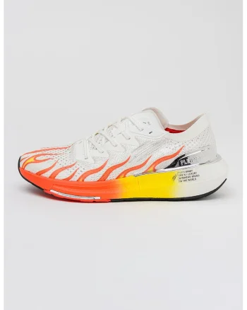 Pantofi sport Atomic Speed Flame cu model, Rosu/Alb optic