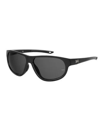 Carolina Herrera, Ochelari de soare wrap cu model unisex Intensity, Negru