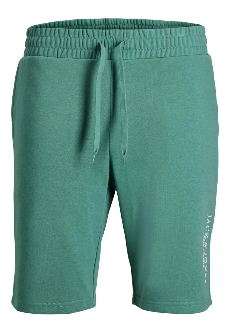 Pantaloni scurti de trening barbati, JPSTARCHIE, Regular Fit, Verde deschis