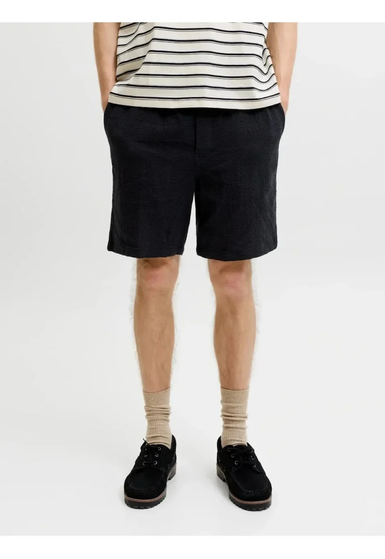 Pantaloni scurti barbati, JPSTJAIDEN COBA, Relaxed fit, Negru