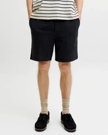 Pantaloni scurti barbati, JPSTJAIDEN COBA, Relaxed fit, Negru
