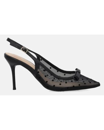 Pantofi stiletto cu fundita decorativa