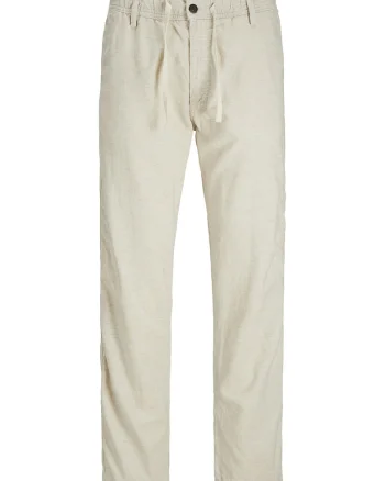 Pantaloni din material textil barbati Jack Jones, 12274977, Sintetic, Bej
