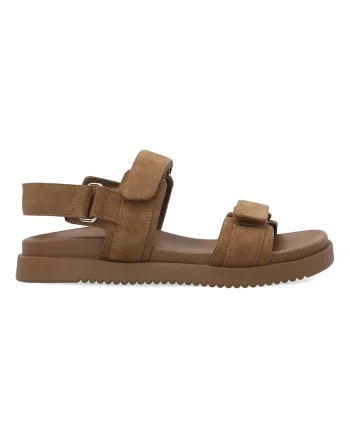Sandale din piele intoarsa cu velcro