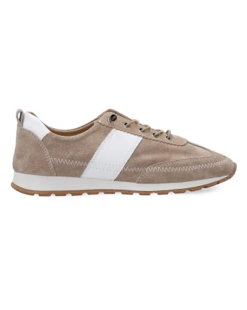 Pantofi sport cu profil jos si piele intoarsa