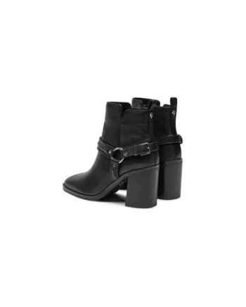 Ghete dama  304205354, Piele naturala, Negru, Negru