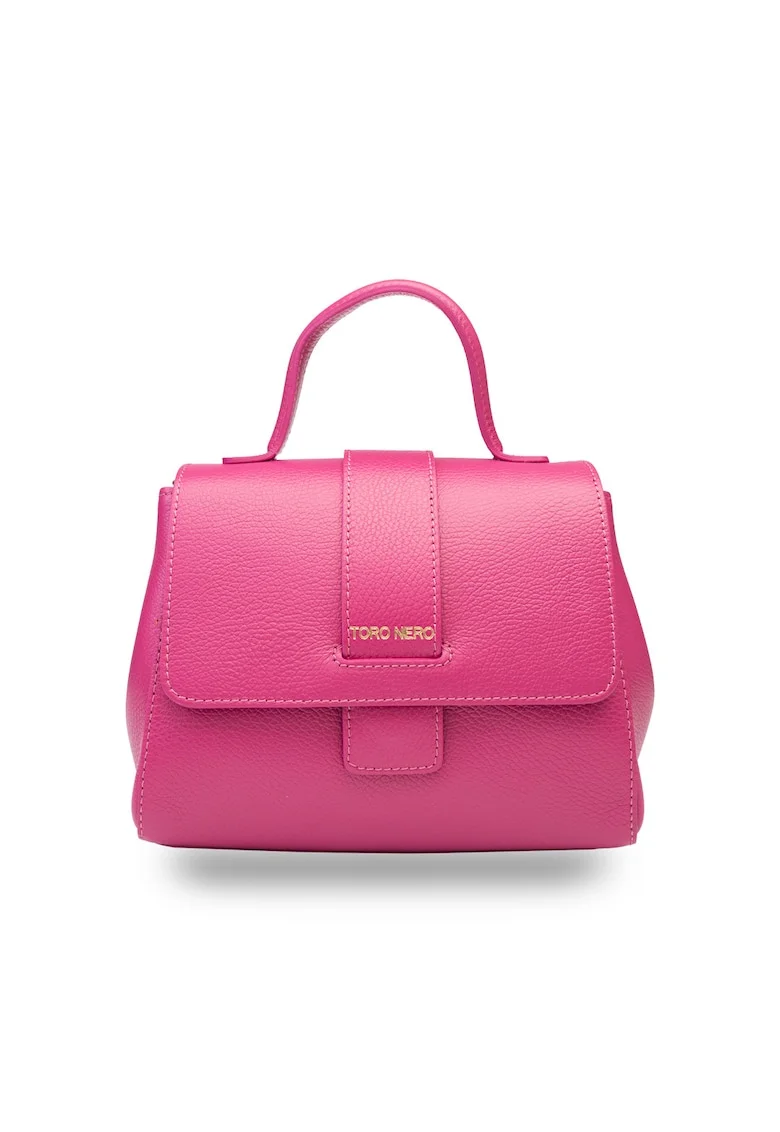 Geanta dama din piele naturala Ranya, Fucsia