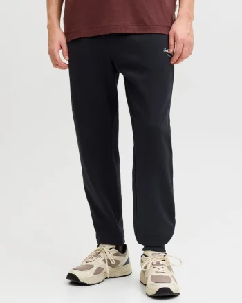 Pantaloni de trening barbati, JPSTGORDON ARCHIVE, Regular fit, Negru