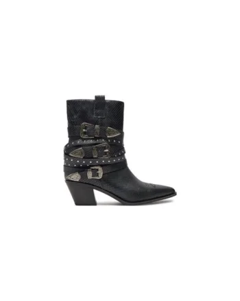 Ghete dama  305075024, Piele ecologica, 38 EU, Negru