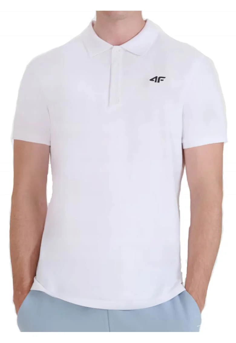 Tricou polo din bumbac cu detaliu logo