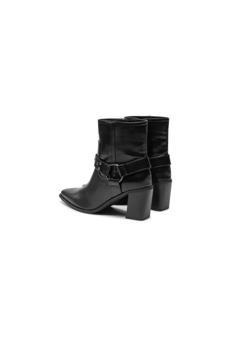 Ghete dama  304429064, Piele ecologica, Negru, Negru