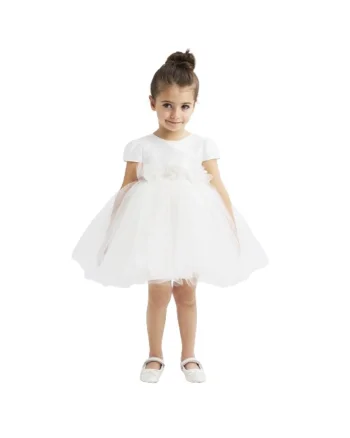 Rochie eleganta din tull pentru fete,  0.8259, Alb, Alb/Gri