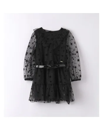 Rochie cu tull pentru fetite,  0.7368, Negru