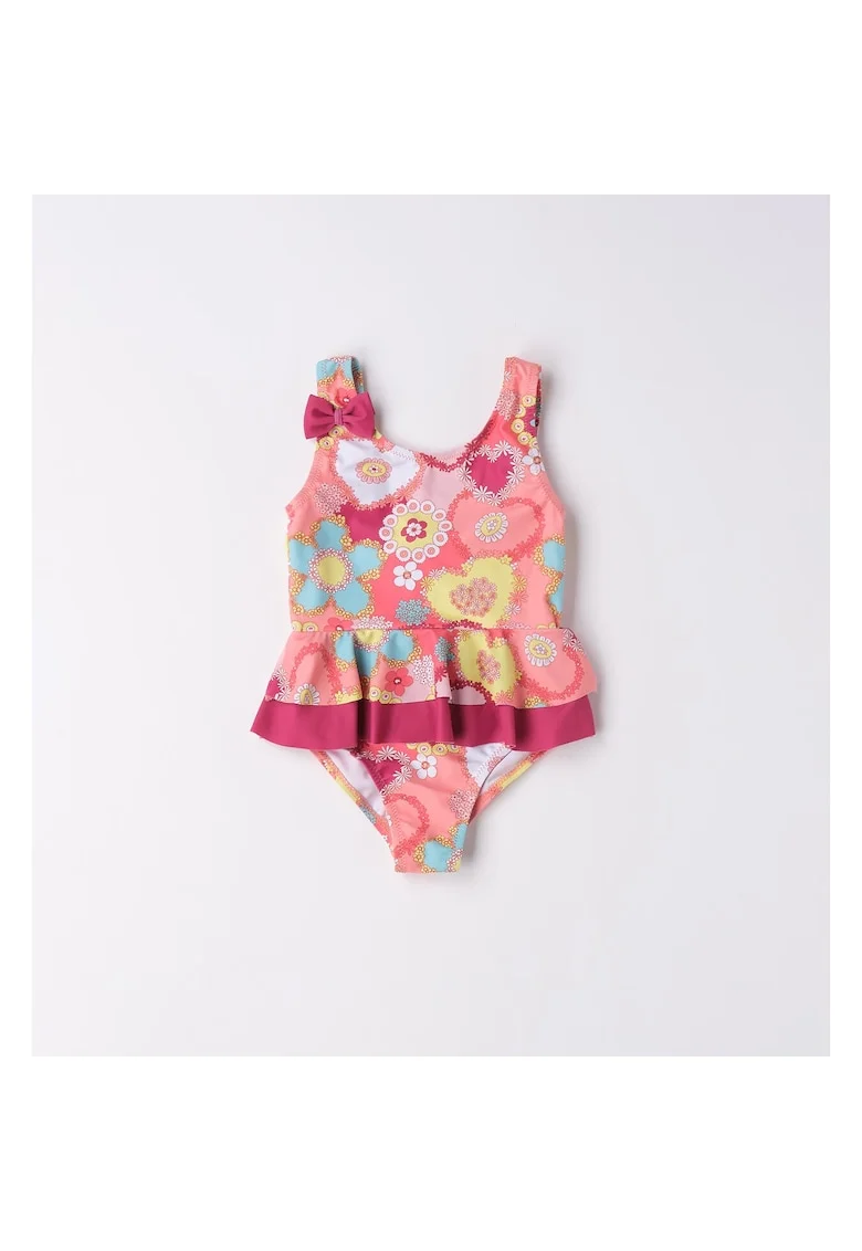 Costum de baie intreg cu imprimeu fata,  0.6928, Portocaliu