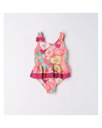 Costum de baie intreg cu imprimeu fata,  0.6928, Portocaliu