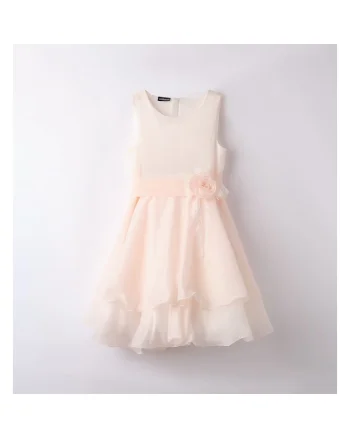 Rochie eleganta cu dantela si tull pentru fete,  0.6415, Piersica