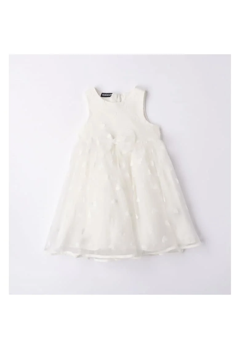 Rochie eleganta din tull cu inimioare pentru fete,  0.6247, Alb