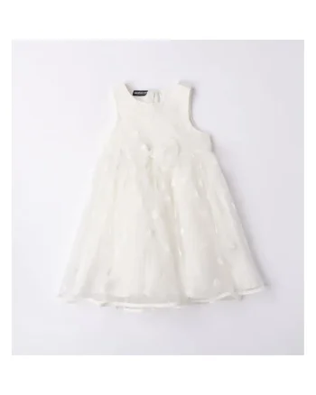 Rochie eleganta din tull cu inimioare pentru fete,  0.6247, Alb