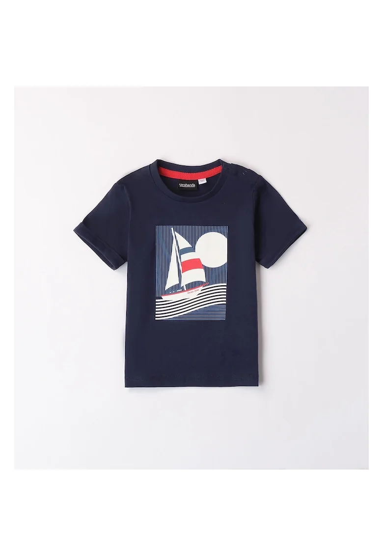 Tricou cu imprimeu nautic pentru baiat