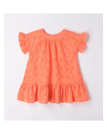 Rochie broderie pentru fetite,  0.6587, Portocaliu, Portocaliu