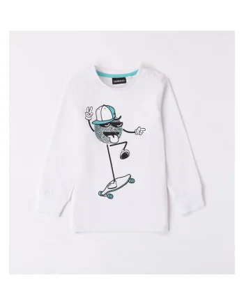 Bluza cu imprimeu pentru baieti,  0.7031, Alb