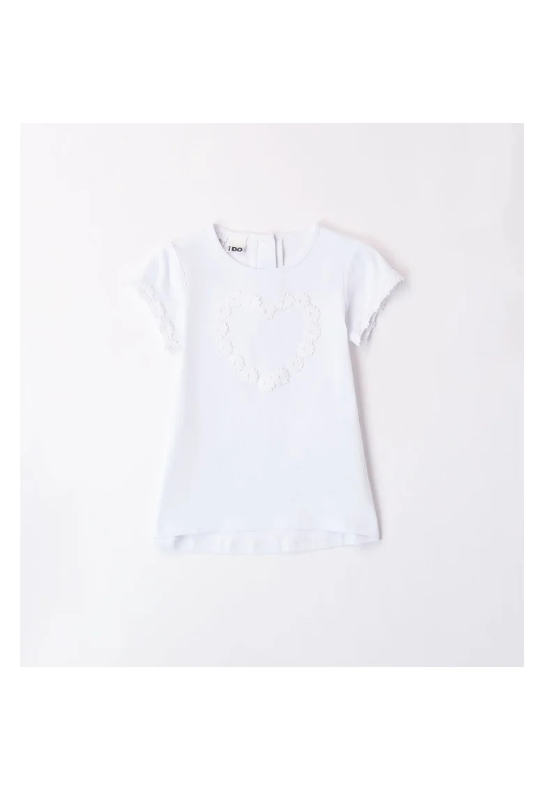 Tricou oversize cu imprimeu pentru fete,  4.8743, Alb, Alb