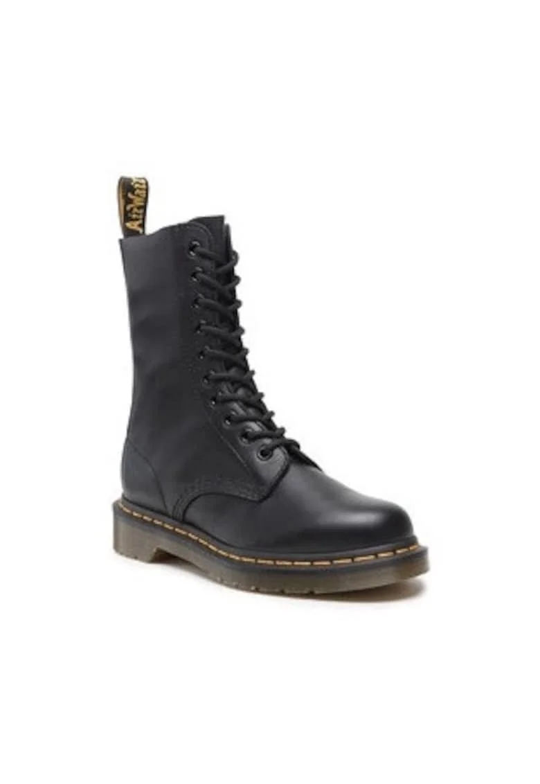 Ghete dama Dr Martens 1490, piele naturala, negru, Negru