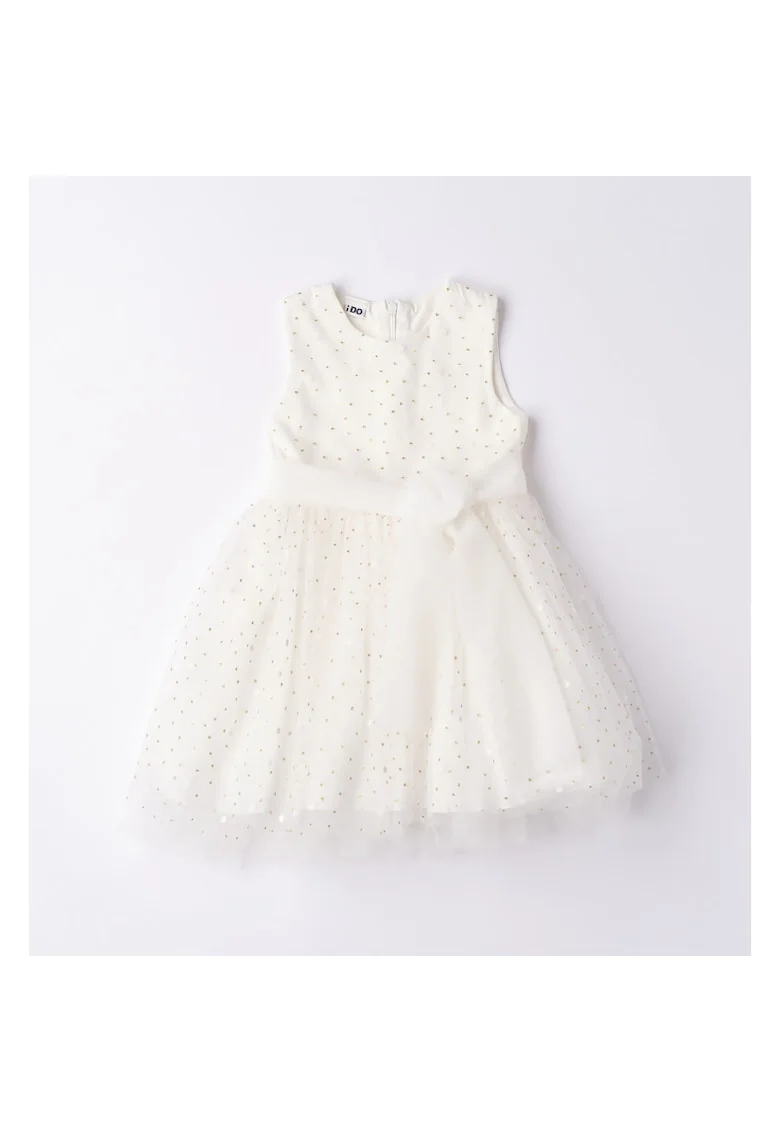 Rochie eleganta din tull pentru fete,  4.6300, Alb crem, Alb/Auriu/Crem