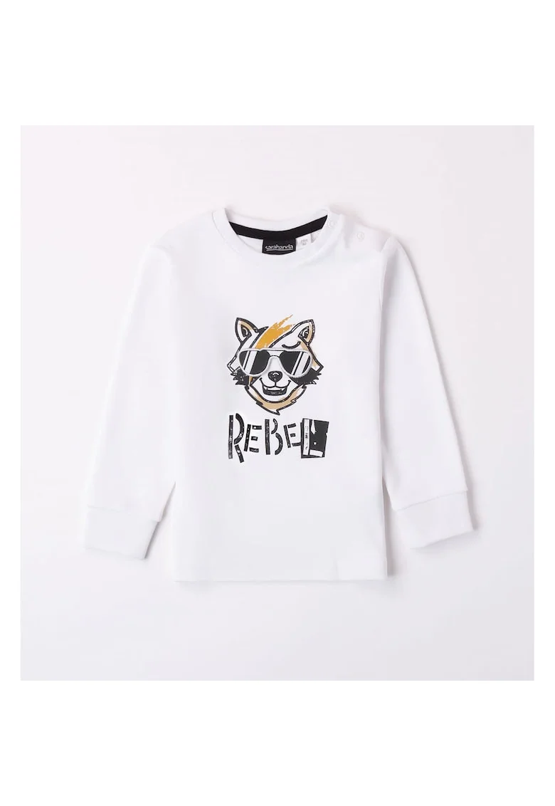 Bluza cu imprimeu pentru baieti,  0.7039, Alb