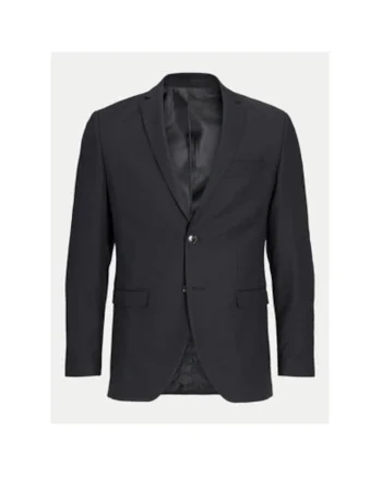 Sacou barbati,  304396458, Poliester reciclat/Lana, Negru, Negru
