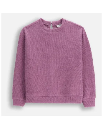 Bluza copii,  pulover mov, maneci lungi, tricot moale