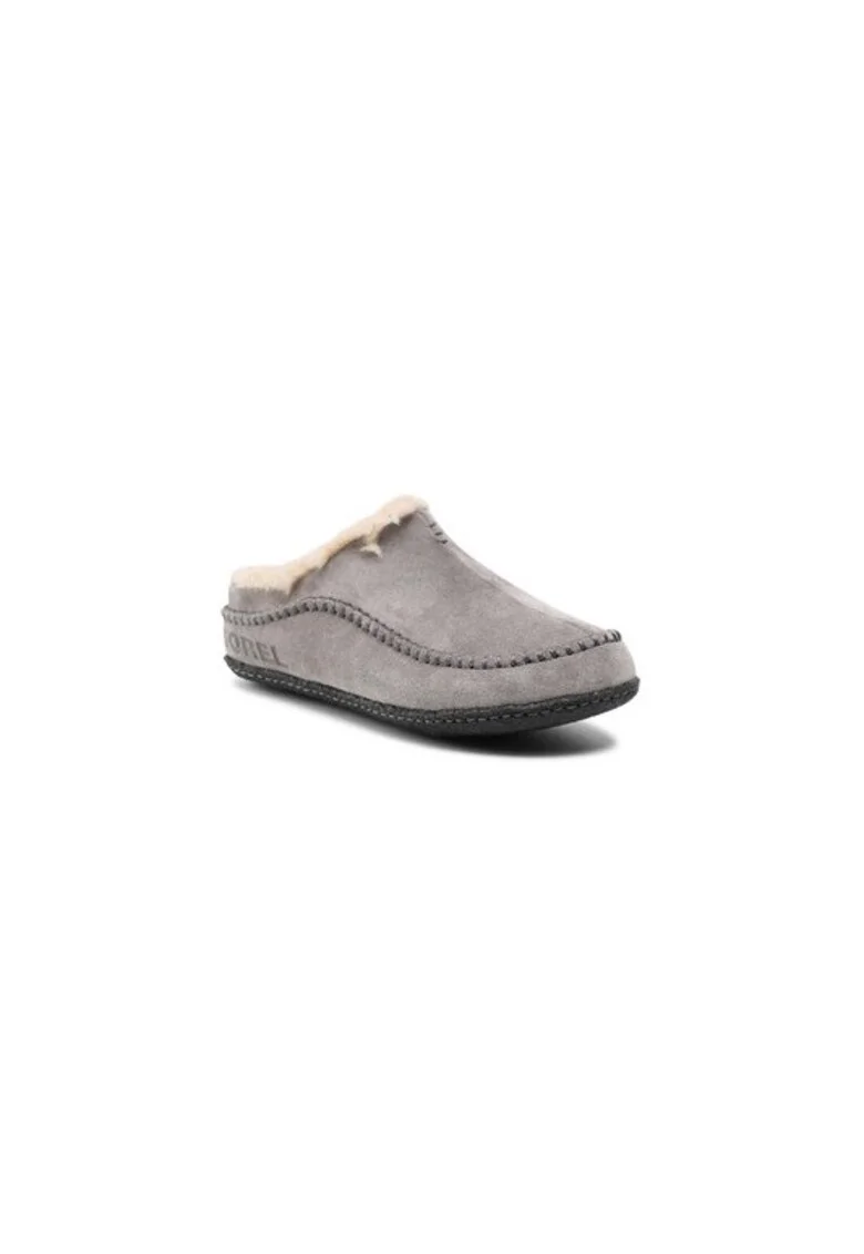 Papuci barbati  209525694, Piele naturala, 40 EU, Gri