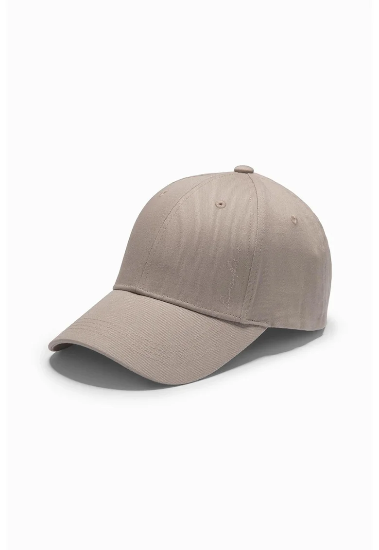 Sapca baseball cu model uni, Maro taupe
