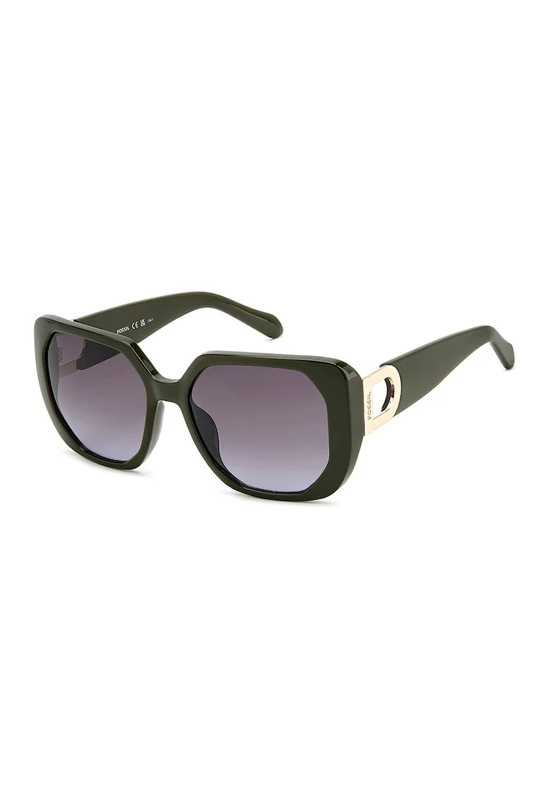 Ochelari de soare patrati cu lentile in degrade, Gri