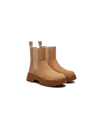 Ghete dama  304467936, Piele naturala, Bej, Bej