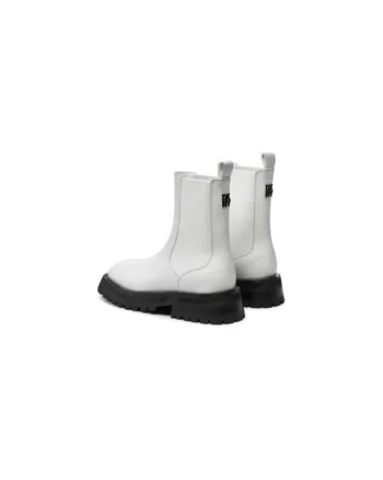 Ghete dama  304486869, Piele naturala, Alb, Alb