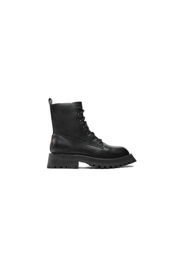 Ghete dama  304276835, Piele naturala, Negru, Negru