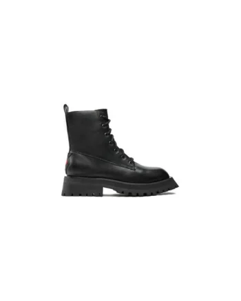 Ghete dama  304276835, Piele naturala, Negru, Negru