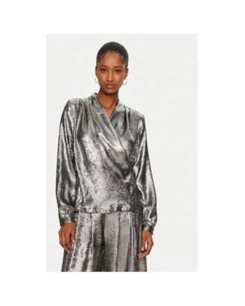 Bluza dama,  305018137, Poliester, Argintiu, Argintiu