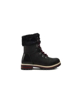 Ghete dama  304342998, Piele ecologica, Negru, Negru
