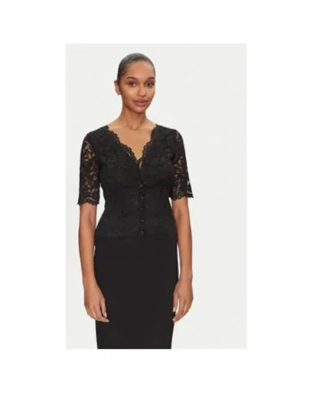Bluza dama,  305253576, Poliamida/Viscoza, Negru, Negru