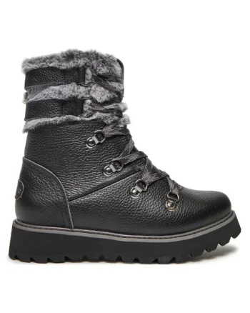 Ghete dama  303983284, Piele naturala, Negru, Negru