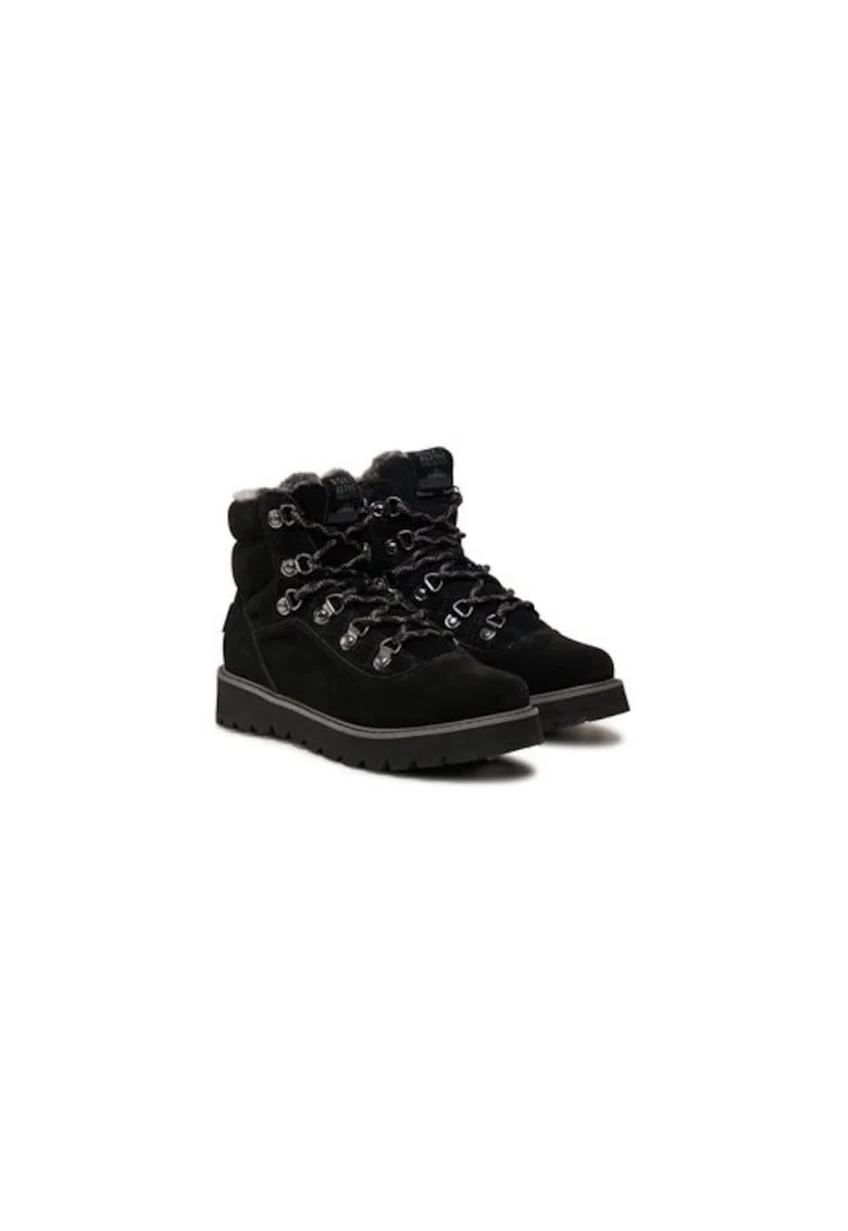 Ghete dama  303983321, Piele naturala, Negru, Negru
