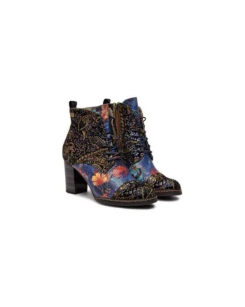 Ghete dama  304356735, Piele naturala, 36 EU, Albastru