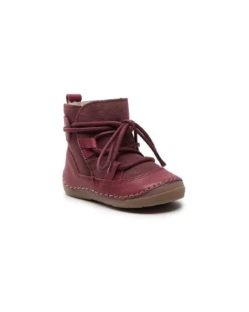 Cizme fete  301438038, Piele naturala, Rosu, Rosu