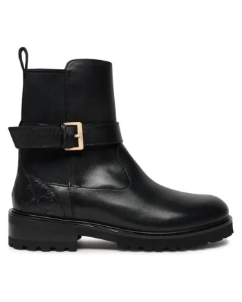 Ghete dama  304356568, Piele naturala, Negru, Negru